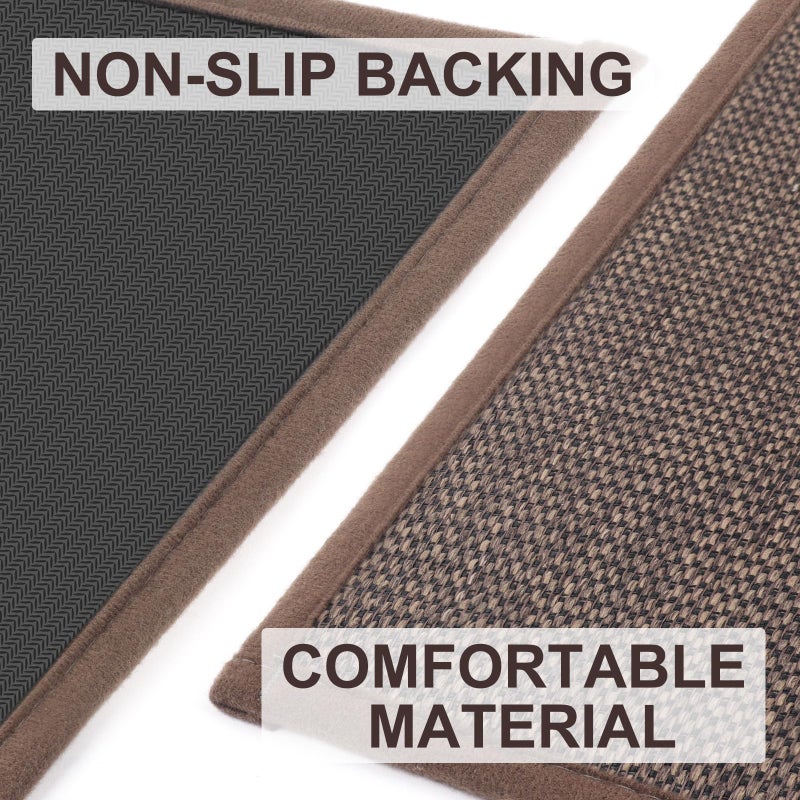LEKEEPGO Door Mat 24"x36", Non Slip Door Mat Indoor Entrance, Rubber Backing Front Indoor Door mats Washable Absorbent Low-Profile Entryway Entry Resist Dirt Inside Door Mats, Brown - Image 3