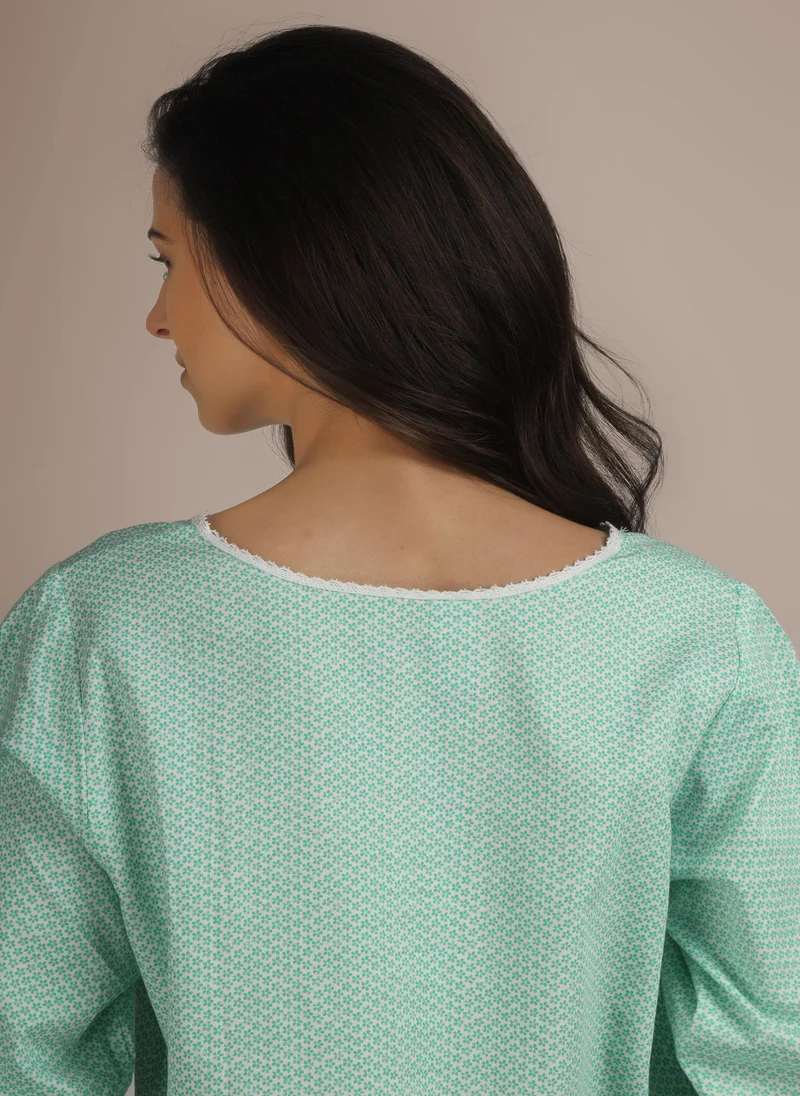 After Dark Ciara, Cotton Pyjama Set with Hand-Smocking