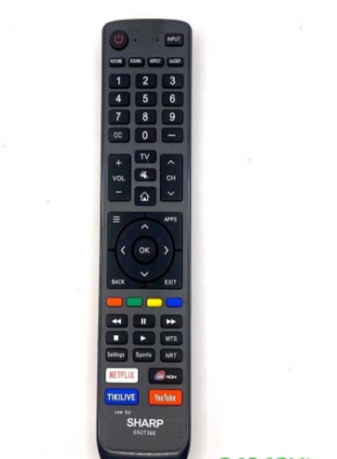 ماركة غير محددة جهاز التحكم عن بعد لتلفزيون شارب الذكي 4K UHD الأصلي والأصلي من شارب EN3T39S