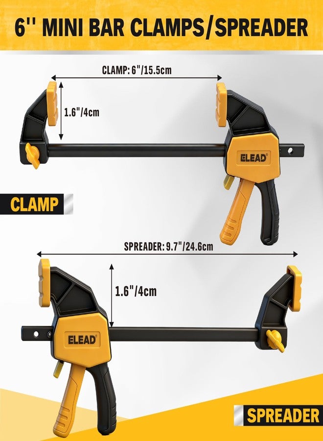 ELEAD 4 قطع من مشابك قضبان مقاس 6 بوصات لأعمال النجارة - Image 2