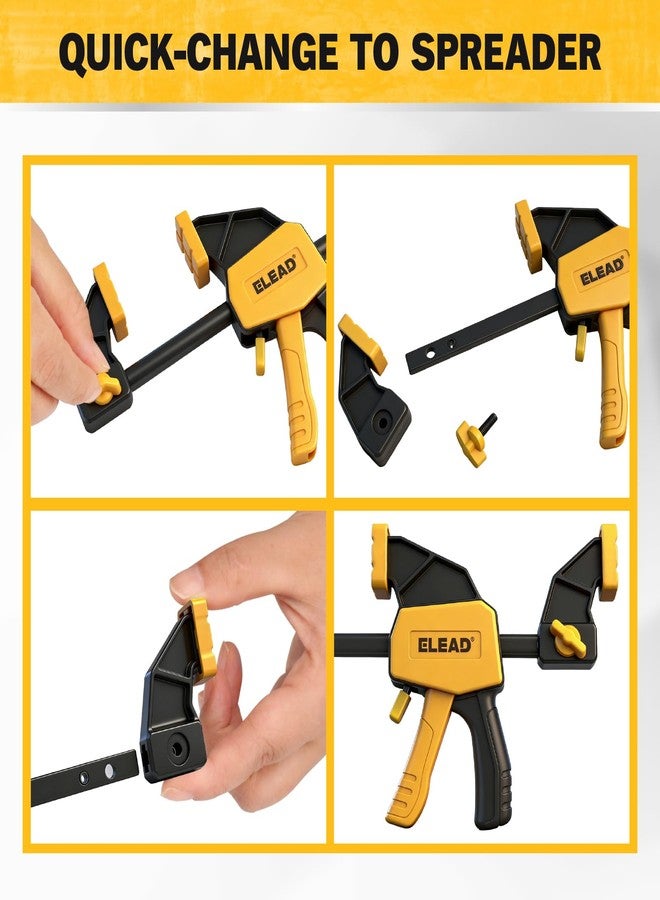ELEAD 4 قطع من مشابك قضبان مقاس 6 بوصات لأعمال النجارة - Image 5