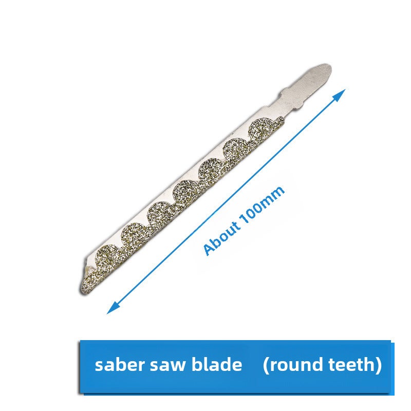 Electroplated diamond curve saw strip reciprocating saw saber saw Stone ceramic tile special cutting saw blade(Saber saw strip) - Image 1