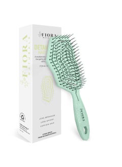 Fiora Naturals Fiora Naturals Hair Detangling Brush -100% Bio-Friendly Hair Detangler Brush w/Ultra-soft Bristles- Glide Through Tangles with Ease - For Curly, Fine, Women, Men, Kids, Toddlers, Wet and Dry Hair 