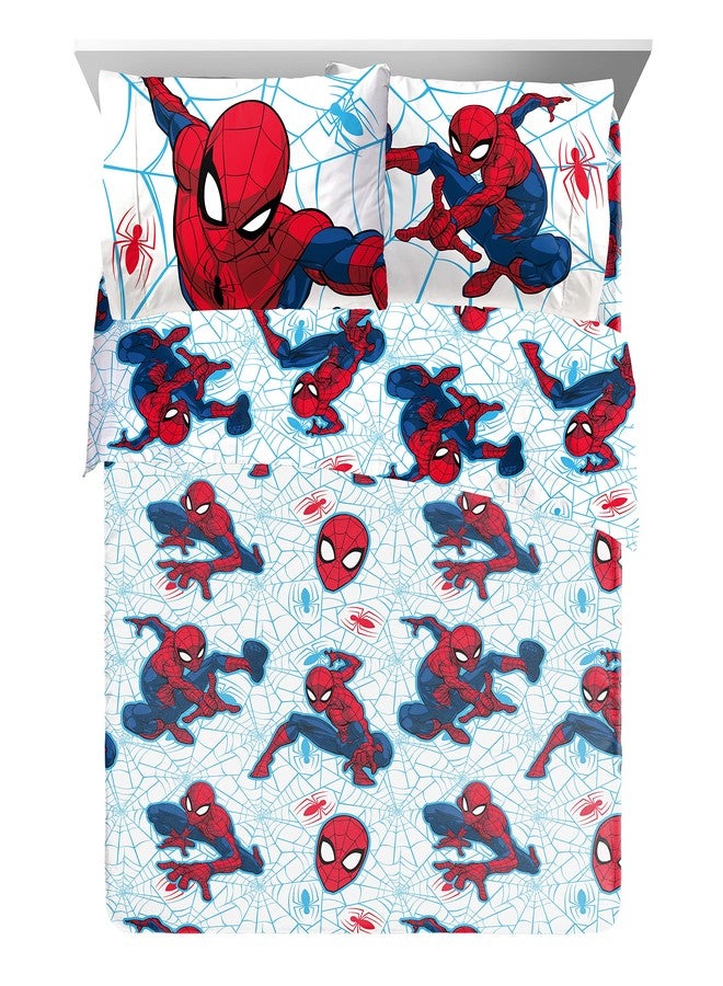 Jay Franco Marvel Spiderman Webtastic 7 Piece Queen Size Bed Set - Includes Reversible Comforter & Sheet Set - Super Soft Kids Bedding Fade Resistant Microfiber (Official Marvel Product) - Image 3
