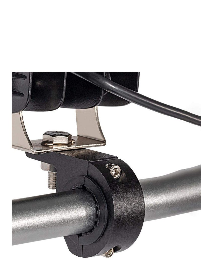 SYOSI Motorcycle Fog Light Mount Universal Anti-Oxidation Fog Light Mount Stand Kit Roof Roll Cage Holder Tube Clamp Mounting Bracket  - Image 5