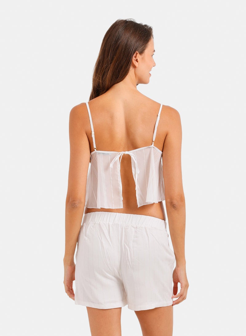 Carina Open Tie Back Pyjama - Image 4