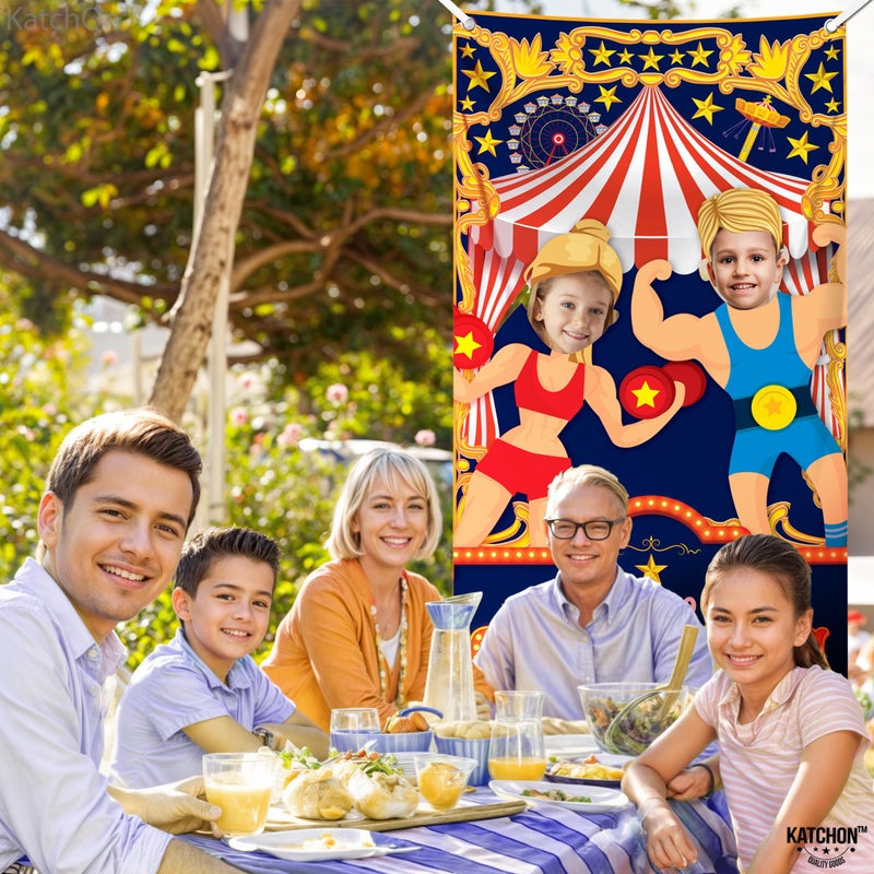 KatchOn, Carnival Photo Booth Backdrop - Large, 72x36 Inch | Carnival Photo Backdrop, Carnival Theme Party Decorations | Carnival Backdrop for Carnival Decorations | Circus Theme Party Decorations - Image 4