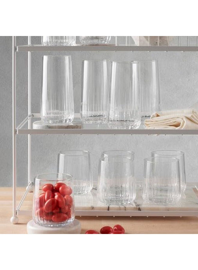 Pasabahce Nova Tumbler Set Of 12  6 Old Fashioned Glasses 315ml - 6 Highball Glasses 360ml Clear 315,360 MLml - Image 3