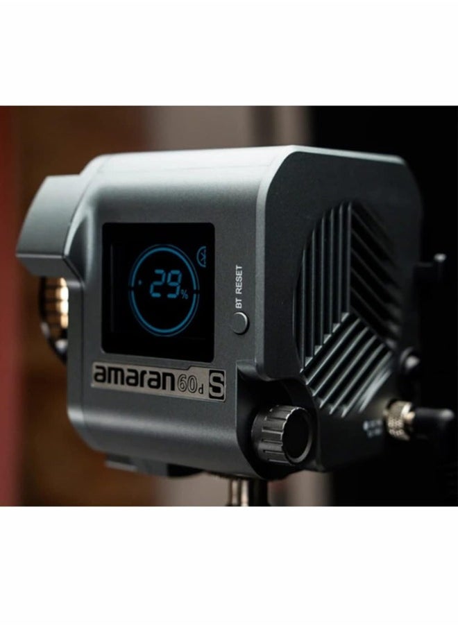 AMARAN Aputure Amaran 60d S LED Video Light | 65W Bowens Mount Spotlight | 5600K Daylight, High Color Accuracy | App Control & 8 Lighting Effects  - Image 3