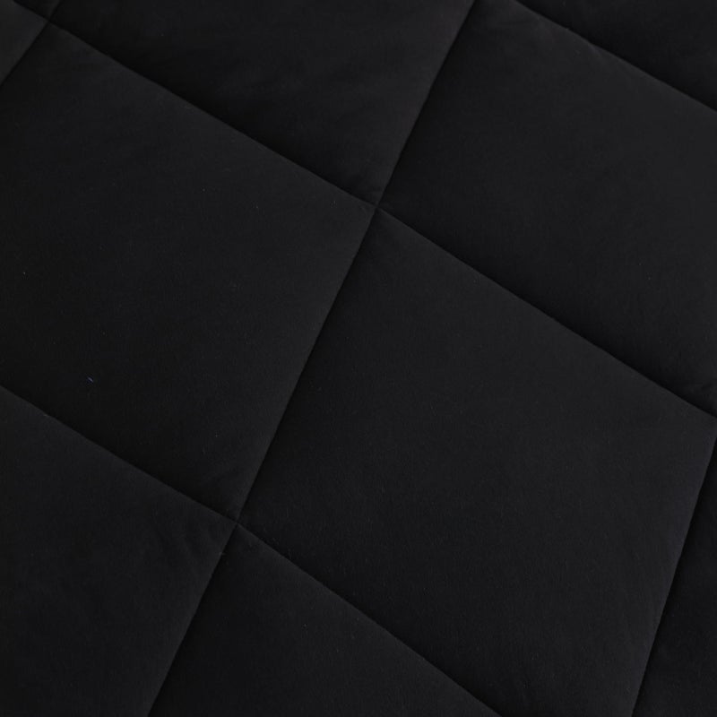 NTBAY Twin Comforter Set with Sheets, 5 Pieces Soft and Breathable Twin Bedding Set, Twin Bed in a Bag, Down Alternative Comforter Set Solid Color All Season, Kids Bedding Set, Black - Image 4