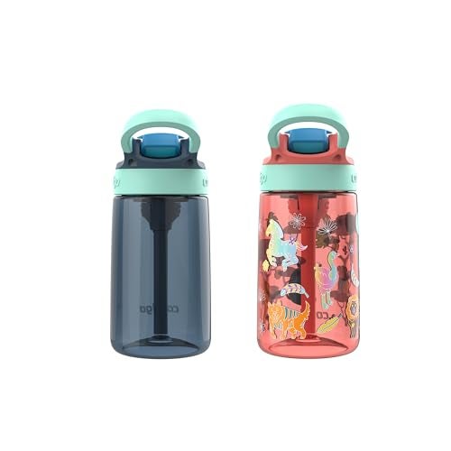 Contigo Kids Water Bottle with Redesigned AUTOSPOUT Straw, 14 oz, 2-Pack - Image 3
