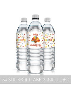 DISTINCTIVS Thanksgiving Party Favors for Kids, Turkey Stickers for Water Bottles - 24 Count  - Image 4