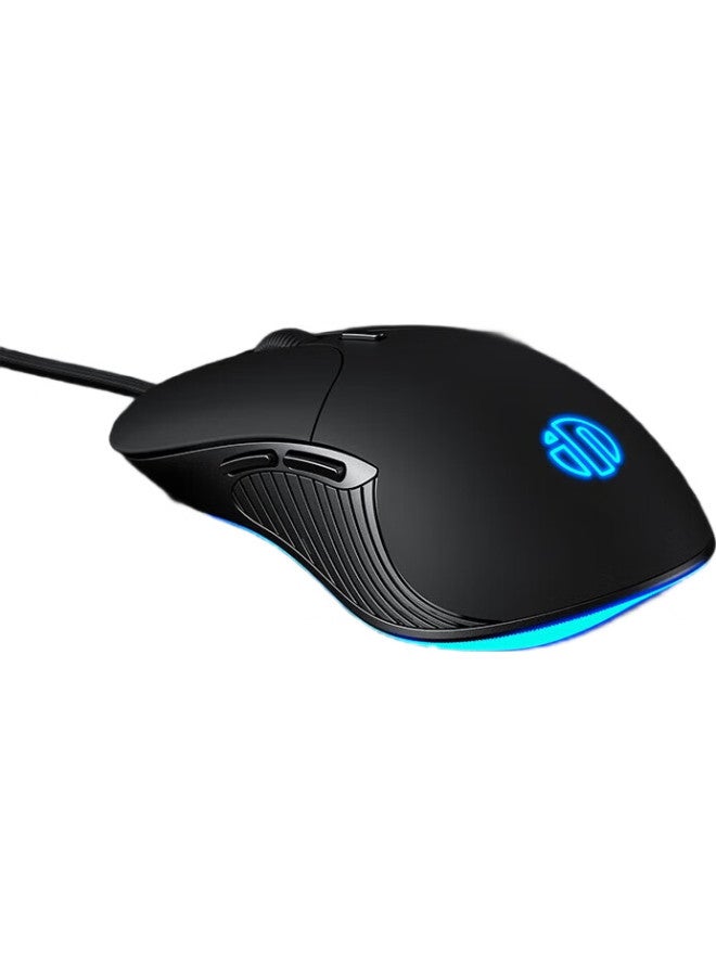inphic B1 Wired Gaming Mouse, Macro Light-Sound Office Ergonomic Usb Interface, Compatible With Laptops And Desktop Computers, Black - Image 1