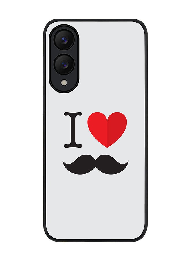 Stylizedd For Samsung Galaxy S25 Edge Case,Slim fit Camera Protection, Shockproof Thin Phone cover  - I Love Moustashe