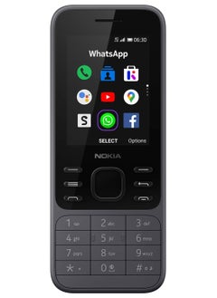 FARROBIZZ Nokia 6300 4G | Unlocked | International | WiFi Hotspot | Social Apps | Google Maps and Assistant | Light Charcoal  - Image 1