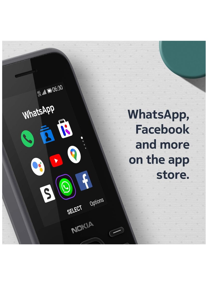 FARROBIZZ - Nokia 6300 4G | Unlocked | International | WiFi Hotspot | Social Apps | Google Maps and Assistant | Light Charcoal - Image 1