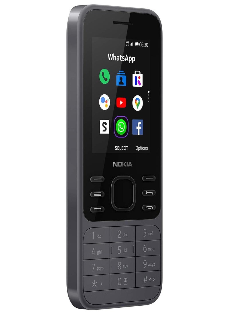 FARROBIZZ - Nokia 6300 4G | Unlocked | International | WiFi Hotspot | Social Apps | Google Maps and Assistant | Light Charcoal - Image 1