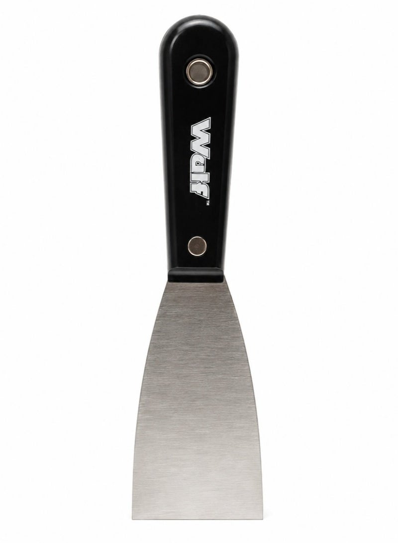 Wulf 2-Inch Stainless Steel Putty Knife Scraper Professional Rust Resistant Wall Paint Scraper with Heavy Duty Riveted Handle for Drywall Spackling Patching Painting and Surface Scraping Tool - Image 1