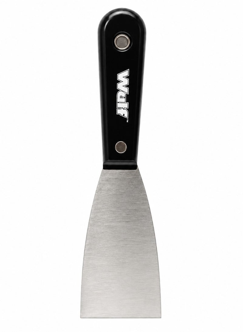 Wulf 2-Inch Stainless Steel Putty Knife Scraper Professional Rust Resistant Wall Paint Scraper with Heavy Duty Riveted Handle for Drywall Spackling Patching Painting and Surface Scraping Tool - Image 1