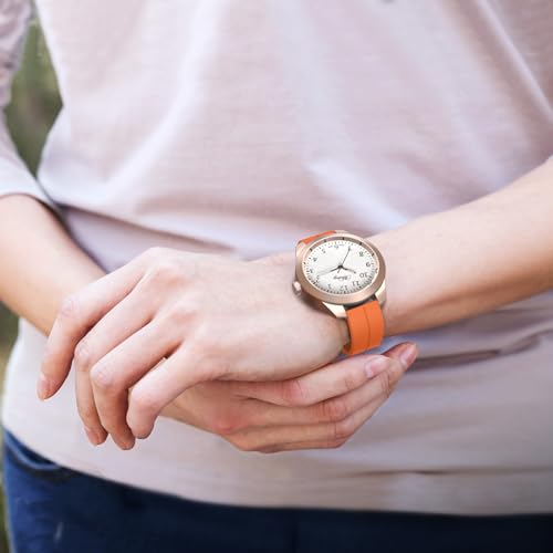 LYSMVIVI Magnetic Watch Band 22mm 20mm 19mm 18mm 16mm With Quick Release Soft Silicone Sport Watch Band for Men Women, Magnetic Silicone Replacement Strap - Image 3