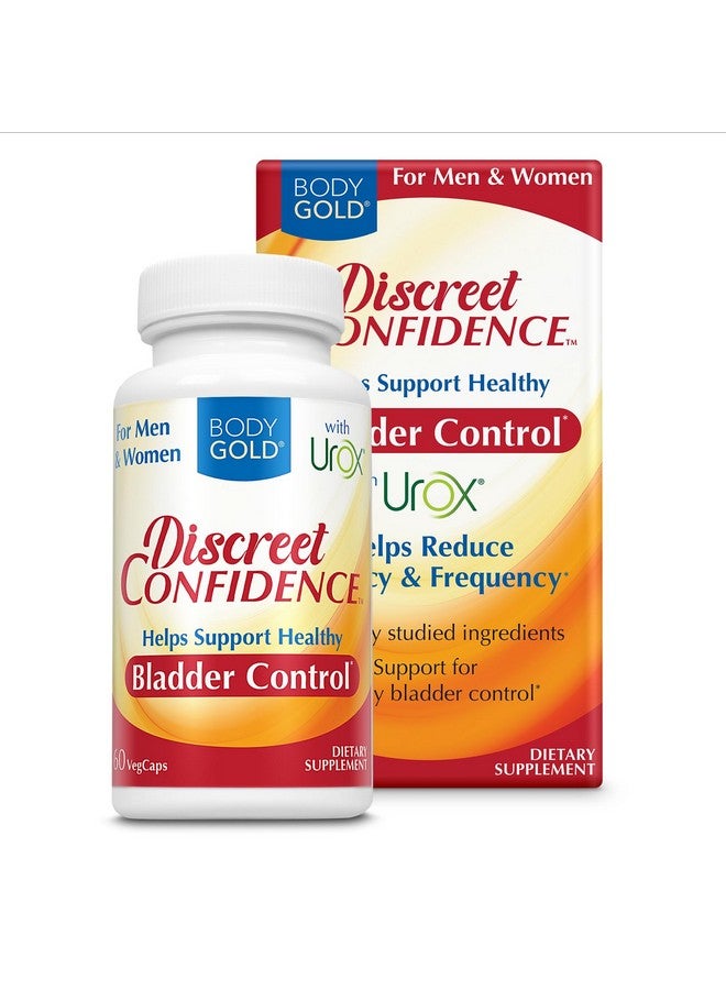 BODY GOLD Discreet Confidence - Helps Support Bladder Control, Reduce Urgency and Frequency - Bladder Support with Urox, Cranberry Extract, Gluten Free, Vegan, 60-Day Guarantee, 30 Serv, 60 VegCaps - Image 1