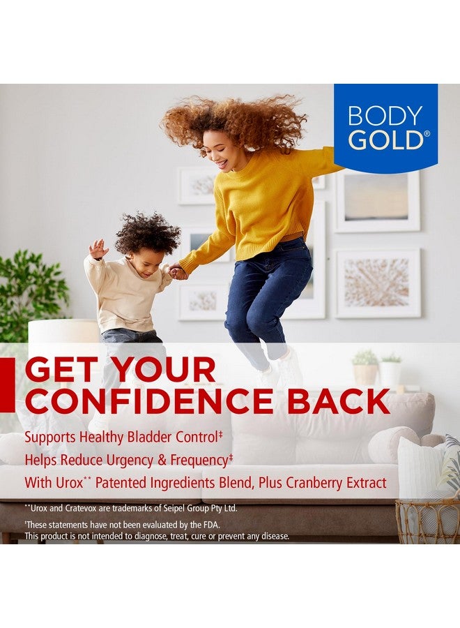 BODY GOLD Discreet Confidence - Helps Support Bladder Control, Reduce Urgency and Frequency - Bladder Support with Urox, Cranberry Extract, Gluten Free, Vegan, 60-Day Guarantee, 30 Serv, 60 VegCaps - Image 3