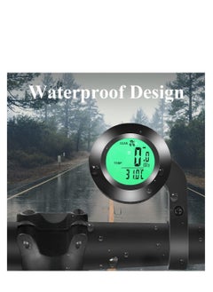 Excefore Bicycle Computer Multifunctional Waterproof Odometer Bike Speedometer Cycling Speed Tracker with 3-Colour Backlit Display with 20 Functions and Auto on off for Outdoor Indoor Tracking  - Image 4