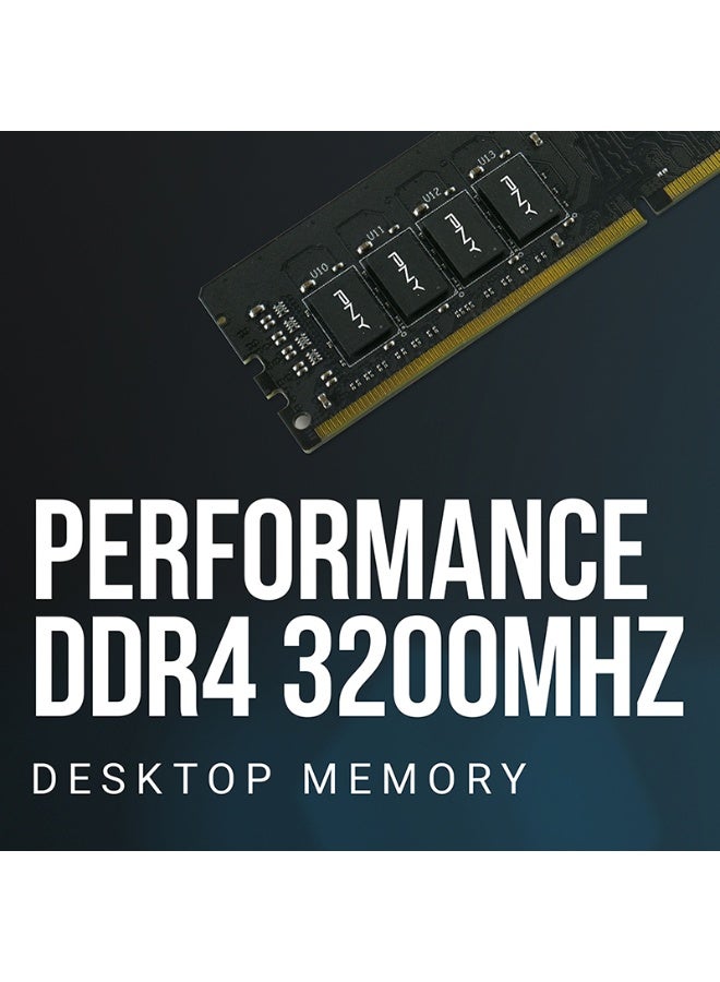 بي إن واي Performance DDR4 3200MHz Desktop Memory, 16GB (1x16GB) Module, CL22, 1.2V, Single Channel, Low Voltage, High-Speed, Compatible with DDR4 Desktops, Reliable & Energy Efficient | MD32GSD43200-TB - Image 3
