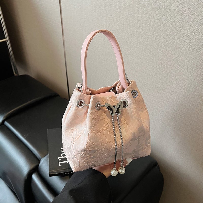 New Chinese Embroidered Bucket Bag Guofeng Butterfly Handbag Women'S 2025 Fashionable Chain Shoulder Crossbody Bag - Image 1