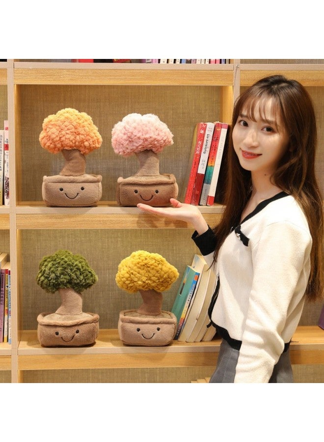 Simulation Music Cake Plush Toy Fun Plant Ornaments Pine Tree Rich Bamboo Home Living Room Decorations Doll-Color:Pine Green-Height:free Size (0.14kg) - Image 5
