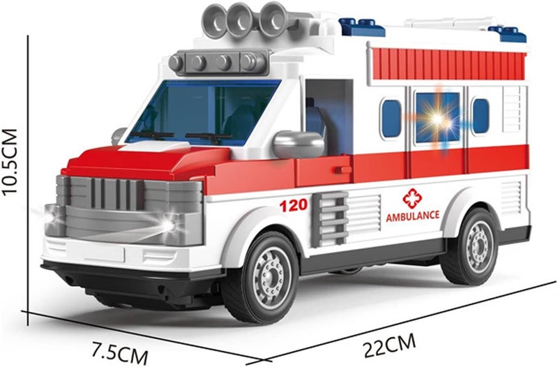comfrt Remote Control Ambulance Toy, Four Way with Lights Remote Control Vehicle Toys for Boy - Image 4