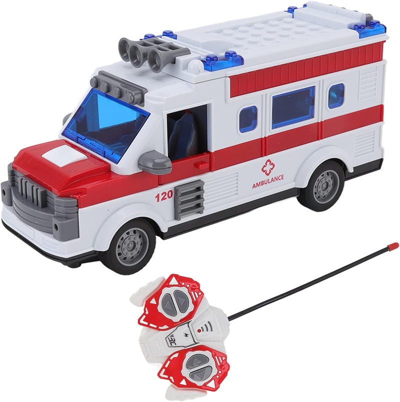 comfrt Remote Control Ambulance Toy, Four Way with Lights Remote Control Vehicle Toys for Boy - Image 1