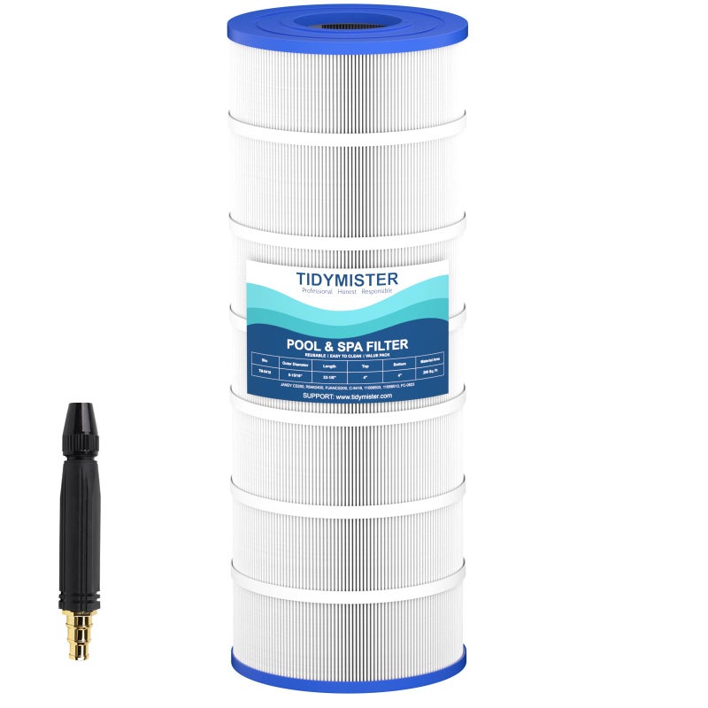 TidyMister فيلتر بركة مائي متقدم TidyMister Cartridge TM-8418 متوافق مع Jandy CS200، R0462400، PJANCS200، C-8418، 11088503، 11088513، FC-0823، 200 قدم مربع، 1 عبوة - Image 1
