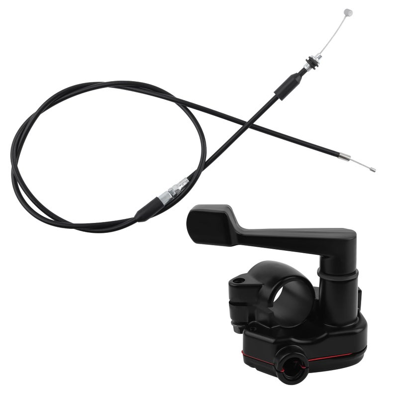 Stacool 7/8'' 22mm Thumb Throttle Kit with Throttle Cable,Aluminum Motorcycle/Mini Bike Throttle Cable Replacement,Universal Motorcycle Accessories for 50-250cc ATV Bike - Image 1