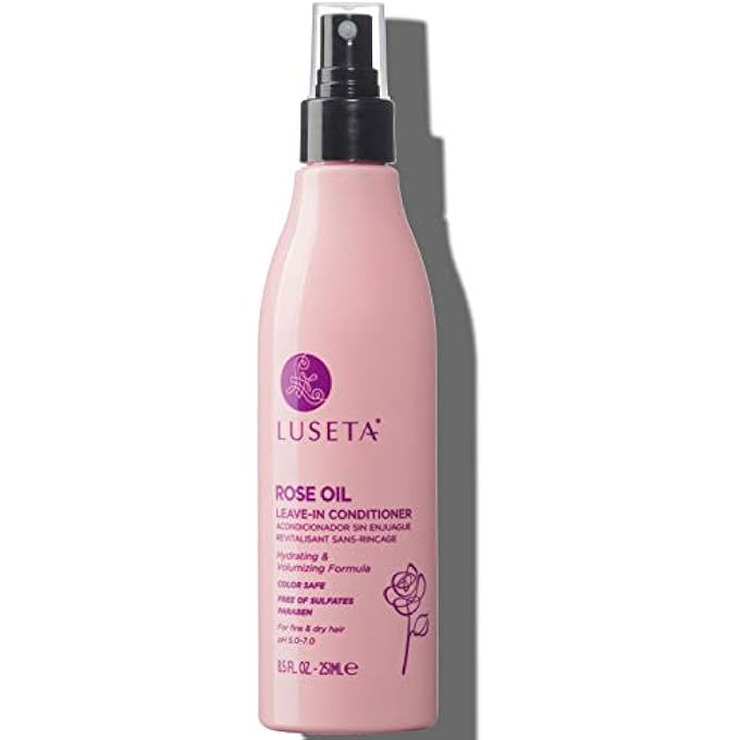 Luseta ROSE OIL LEAVE IN CONDITIONER FOR FINE & DRY HAIR,NOURISHING,MOISTURE,VOLUME,SILICONE-FREE,251ML - Image 1