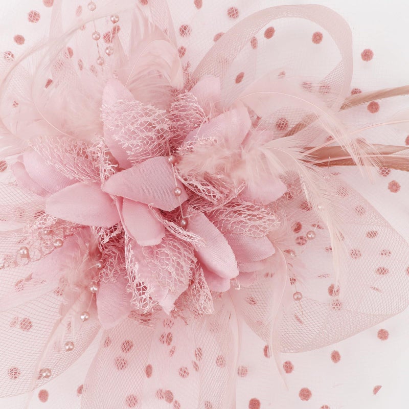 DRESHOW Fascinators Hat Feather Headband Women's Fascinators Tea Party Headwear with Clip Derby Hat for Girls & Women - Image 4