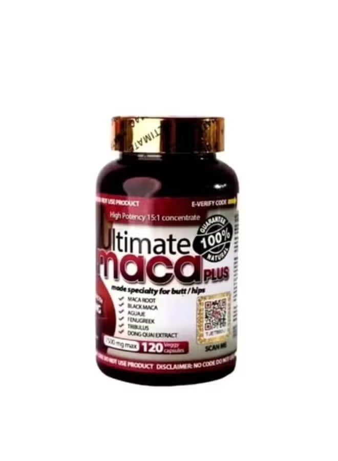 Ultimate Maca Pills, Supporting Natural Beauty and Wellness for Radiant Skin and Energy, 2 Bottles