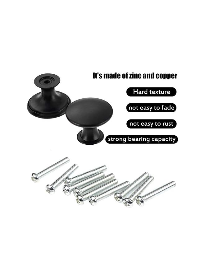 The Bros 12 Pcs Vintage Antique Bronze Knobs Handle Pulls,30mm Brass Round Knobs for Cabinet Drawer - Image 4