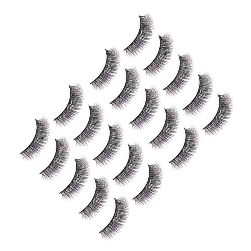 10 Pairs Magnetism Eyelashes Kit Handmade Lightweight Reusable Magnetic Lashes with Eyeliner Applicator - Image 3