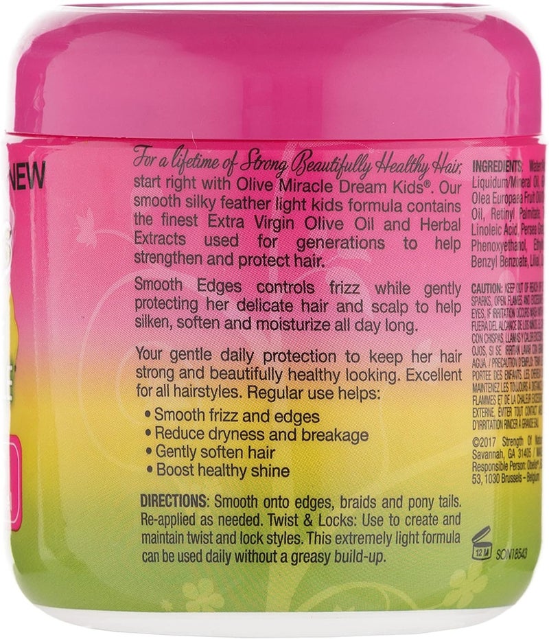 African Pride Dream Kids Olive Miracle Smooth Edges Anti-Frizzy Conditioning Gel, 6 Oz - Image 3