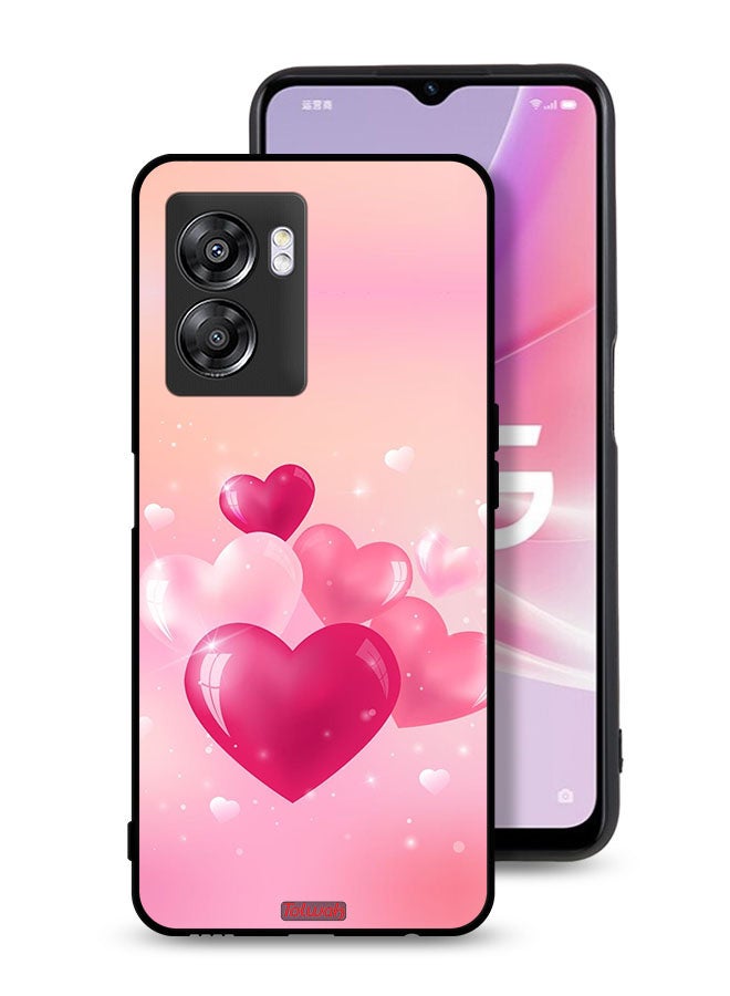 Tolwak Oppo A57 5G Protective Case Cover Beautiful Hearts Art - Image 1