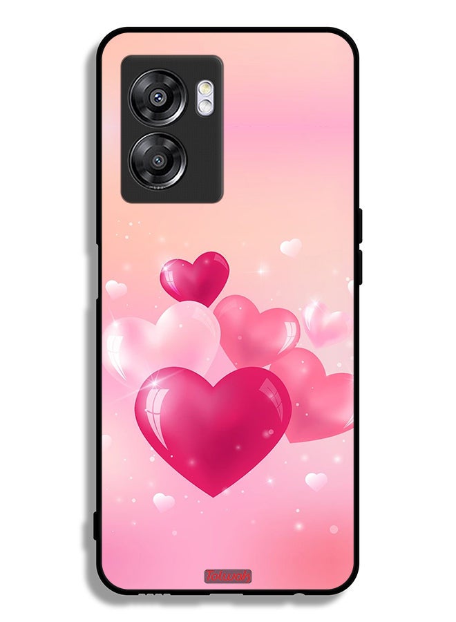 Tolwak Oppo A57 5G Protective Case Cover Beautiful Hearts Art - Image 2