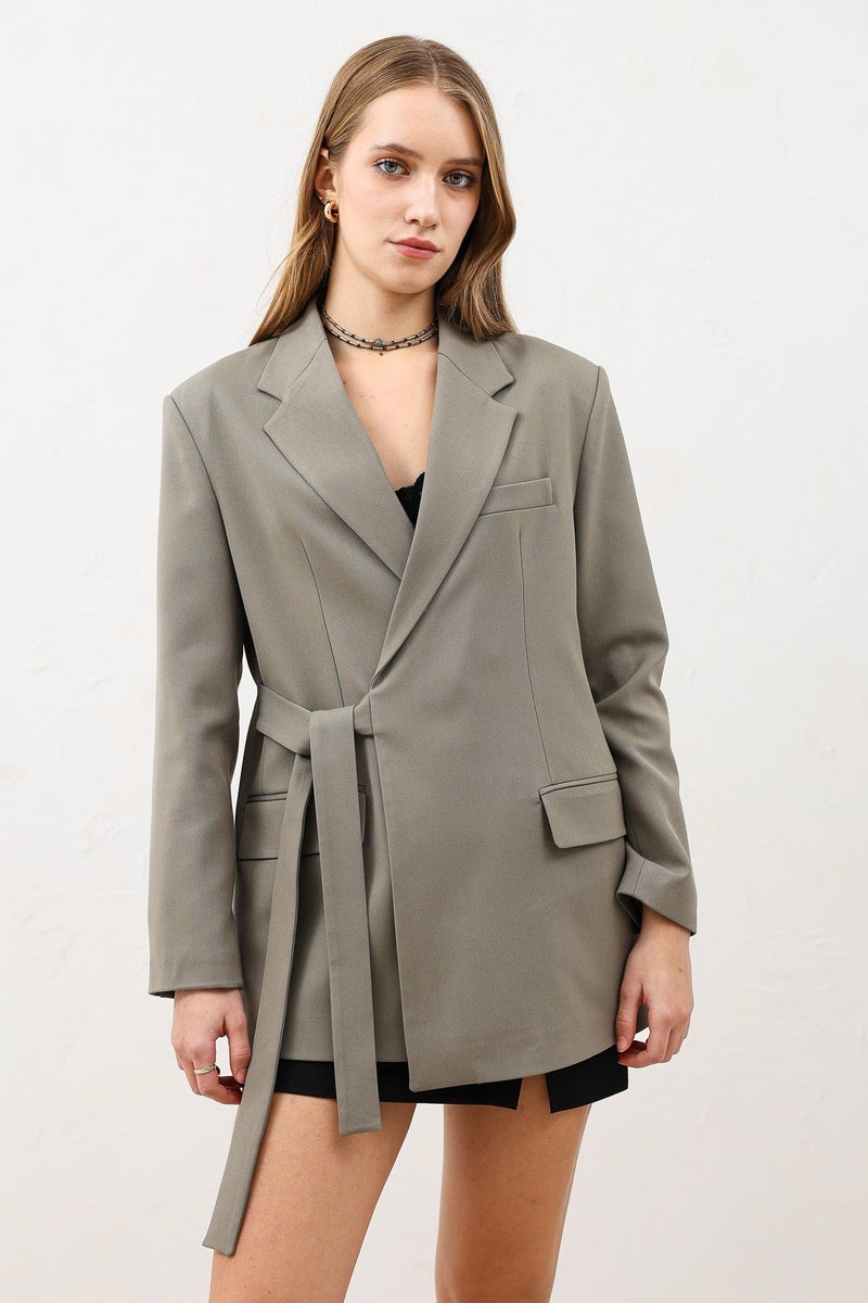 Antioch Women's Belted Blazer - Image 1