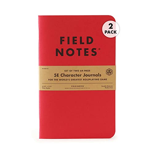 Field Notes: 5E Character Journal - 2 Pack - Character Notebook for Dungeons and Dragons Fifth Edition - 4.75 x 7.5 Inch… - Image 1