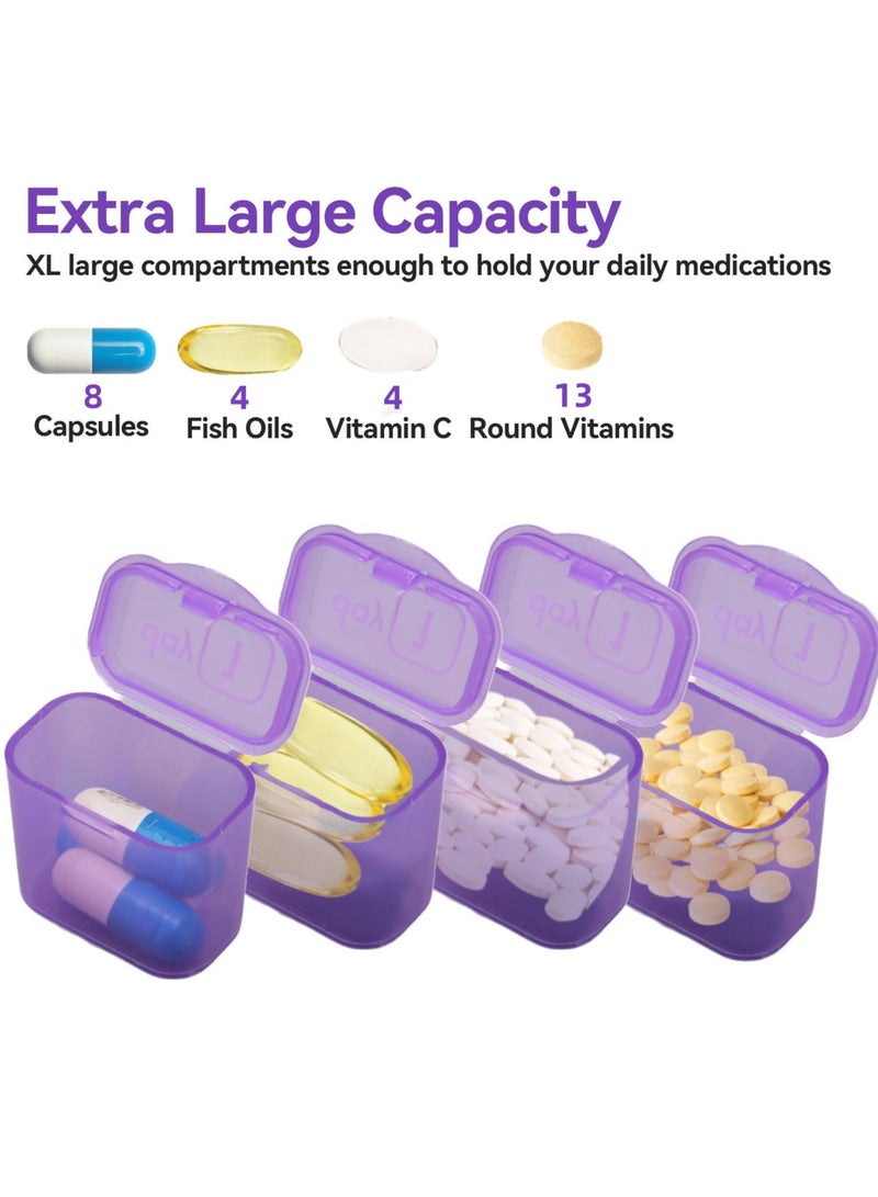 Generic Daily Pill Organizer, Monthly Pill Organizer Box, Portable Pill Organizer Box for 31 Days, Removable Medication Pod, Travel Pill Case for Vitamins, Cod Liver Oil, Supplements and Medication - Image 4
