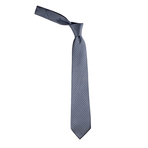 Kovove Kavove The Energise Self Pattern silver Necktie For Men - Image 3