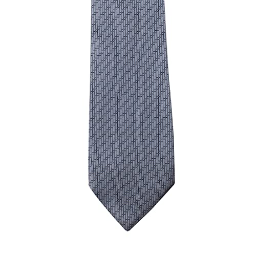 Kovove Kavove The Energise Self Pattern silver Necktie For Men - Image 4