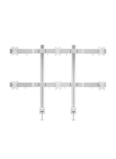 Skill Tech SH38 C06 Six Screens Heavy-Duty Aluminium Monitor Arms For Most 17"-32" Screens, VESA 100x100, 75x75, Max Load Capacity 8 Kg  - Image 1
