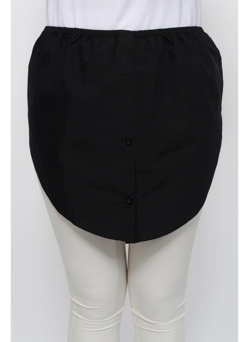 التوبة Half Shirt Skirt - Black