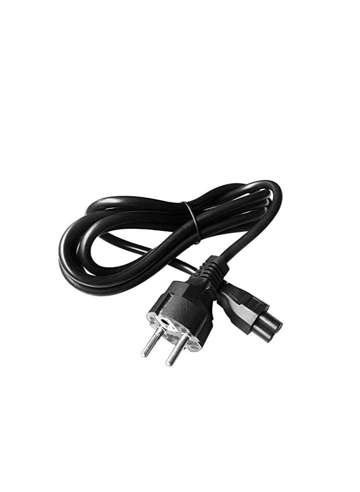 1.5m EU 3 Prong 2 Pin AC Laptop Power Cord Adapter Cable - Image 1